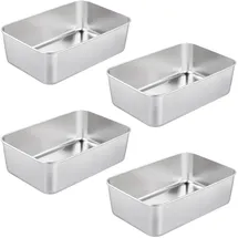 sinjeun Brotbackform Edelstahl 2er-Set 23,5 x 12,5 x 6,5 cm