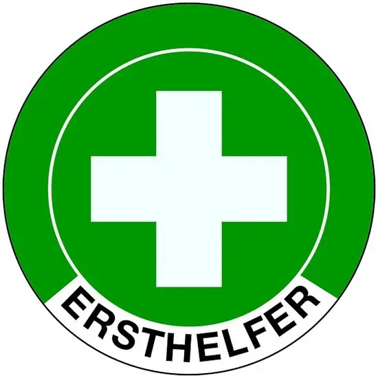 Aufkleber Ersthelfer selbstklebend