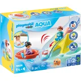 Playmobil 1.2.3 Badeinsel mit Wasserrutsche 70635