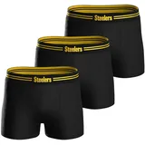NFL Huddle Boxershorts gelb / schwarz XL 3er Pack