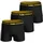 NFL Huddle Boxershorts gelb / schwarz XL 3er Pack
