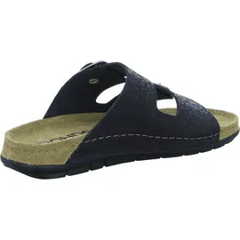 ROHDE Damen Pantolette Leder Schnalle Muster schimmernd Rodigo-D 5857, Größe:39 EU,