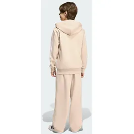 adidas Kinder Sportanzug Fleece mit Kapuze Kinder, Größe 164 in Braun CRLI/WHITE