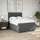vidaXL Boxspringbett mit Matratze Dunkelgrau 160x200 cm Stoff