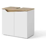 Vicco Waschbeckenunterschrank Marelle Weiß/Artisan-Eiche 60 x 58 cm mit 2 Türen