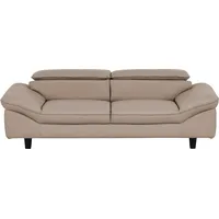 Home Affaire 3-Sitzer HOME AFFAIRE "Pilot", sand, B:218cm T:108cm, Sofas, Big-Sofa mit Kopfteilverstellung