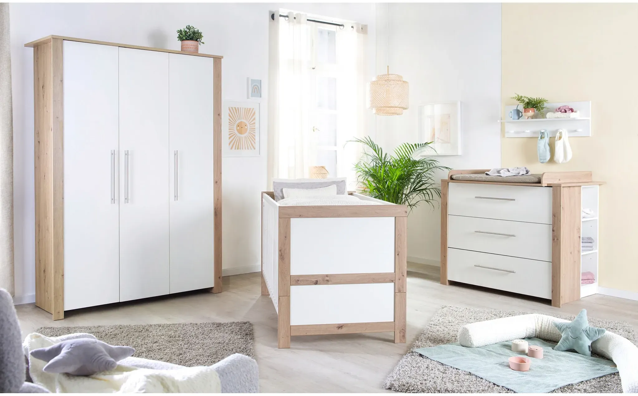 roba 3-tlg. Babyzimmer Malo, weiss