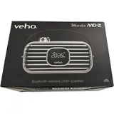 Veho MD-2 Bluetooth-Lautsprecher mit DAB-Radio - Schwarz, Silber