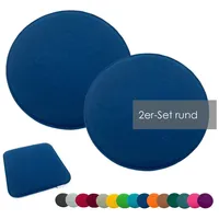 Heimtexland ® 2er Pack Sitzkissen Filz Stuhlkissen Bodenkissen Polster