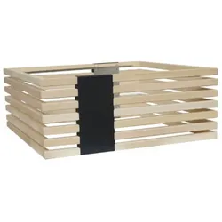Holzreling mit Halterungsset für Sentiotec Concept R Saunaofen, Holzreling: Linde groß