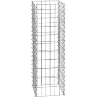 Estexo Gabionen-Säule 100 cm Höhe - feuerverzinkt - 4-Eck