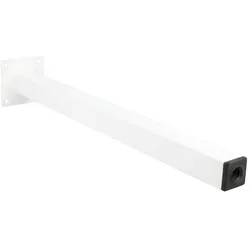 MS Beschläge 400mm Weißes Möbelbein 25x25mm eckig Möbelfuss Tischstempel Sofafuss Stahlbein