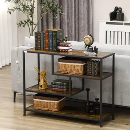 Homcom Konsolentisch 99,6 x 33,6 x 74 cm braun|schwarz