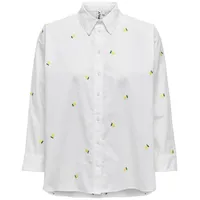 Only Damen Onlnew LINA Grace LS EMB Shirt NOOS