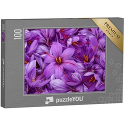 puzzleYOU Puzzle Safran-Krokus, 100 Puzzleteile, puzzleYOU-Kollektionen Flora, Pflanzen