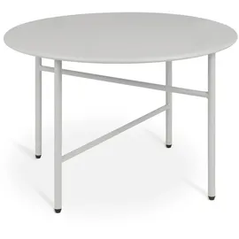 bomoe Beistelltisch Hellgrau Metall 53 x 36 cm