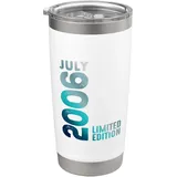 Juli 2006 Jahr 2006 Vintage 2006 Retro 2006 Limited Edition Doppelwandiger Edelstahl-Thermobecher