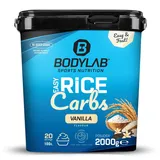 Bodylab24 Easy Rice Carbs Vanille 2kg, Energiequelle aus 100% natürlichem Reismehl, glutenfrei, ohne Zuckerzusatz, fettarm