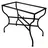 Marrakesch Orient & Mediterran Interior Mosaiktisch Gestell 100 x 60 x 0 cm Schwarz
