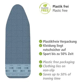 Wenko Bügeltischbezug Air Comfort mit Blitzbüglerzone XL/Universal, für schnelles Bügeln