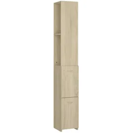 vidaXL Badezimmerschrank Sonoma-Eiche 25x25x170 cm Holzwerkstoff