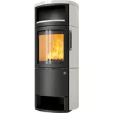 Kaminofen HARK 44-5.3 GT FlameKat 8 kW - Ofenkacheln: Creme-Weiß - Korpus: graphit