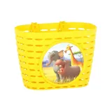 Widek Kinderfahrradkorb Animals Kingdom gelb