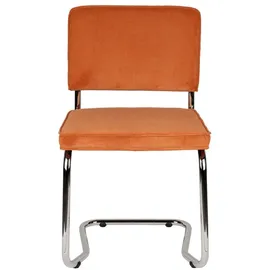 ZUIVER Ridge Kink Esszimmerstuhl Polyester orange