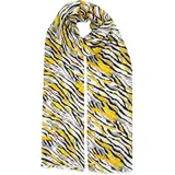 HARPA Modeschal "DORINA", Damen, gelb (gelb, schwarz), 50% Viskose, 50% Baumwolle, gestreift, mehrfarbig, Modetücher, in schöner Streifenoptik