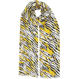 HARPA Modeschal "DORINA", Damen, gelb (gelb, schwarz), 50% Viskose, 50% Baumwolle, gestreift, mehrfarbig, Modetücher, in schöner Streifenoptik