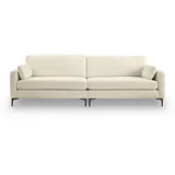 MID.YOU Viersitzer-Sofa Webstoff 4-Sitzer Creme