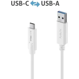 PureLink USB-C auf USB-A 0,5 m Weiß