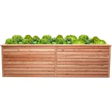 Mega-Holz Hochbeet Rhombus XL 232 x 80 x 73 cm Lärche