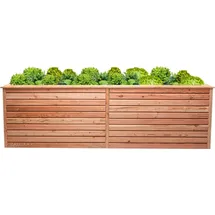 Mega-Holz Hochbeet Rhombus XL 232 x 80 x 73 cm Lärche