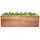 Mega-Holz Hochbeet Rhombus XL 232 x 80 x 73 cm Lärche