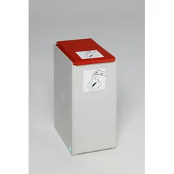 PROREGAL Deckel für Abfall- und Wertstoffsammelsystem 40 Liter | Kunststoff | Rot