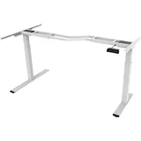 FLEXISPOT E1L Winkelschreibtisch Eckschreibtisch elektrisch höhenverstellbar Bürotisch Memory-Funktion und Softstart/-stopp (Weiß 32mm/s) (2 Fach, Weiß)