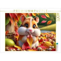 Calvendo Puzzle Herbstliche Schätze: Ein Hamster und seine farbenfrohe
