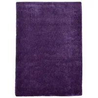 TOM TAILOR Hochflor-Teppich »Shaggy Cozy«, rechteckig, Uni Farben, auch in Pastell Farben, ideal im Wohnzimmer & Schlafzimmer, lila
