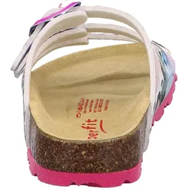 superfit Fussbettpantoffel Weiß/Mehrfarbig 29
