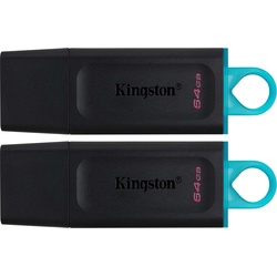 Kingston DataTraveler Exodia (64 GB, USB 3.2, USB A), USB Stick, Schwarz