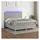 vidaXL Boxspringbett mit Matratze & LED Hellgrau 180x200 cm Stoff