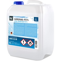 HÖFER CHEMIE Isopropanol 99,9% 1 x 5 L Flüssig - Ispopropylalkohol zur Reinigung & Entfettung - Starkes Lösungsmittel - Vielseitig Verwendbar