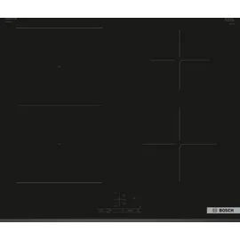Bosch Herdset Bosch Backofen EcoClean mit Induktionskochfeld PowerBoost - autark, 60 cm - Schwarz