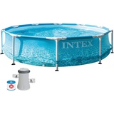 Intex Beachside Metal Frame Pool Set 305 x 76 cm inkl. Filterpumpe