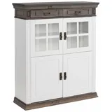 Home Affaire Highboard »Vinales«, Vitrine, Breite 112 cm weiß