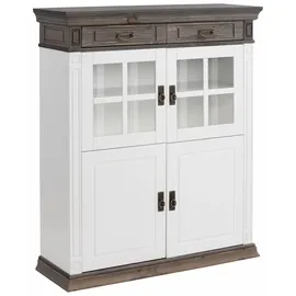 Home Affaire Highboard »Vinales« Vitrine, Breite 112 cm weiß
