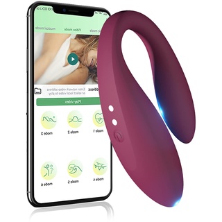 ZWFUN Paar Vibrator Spielzeug, tragbares Höschen Vibrator Spielzeug mit App Steuerung, G Punkt Vibrator, Analplug Vibrator, erwachsenes Sexspielzeug für Frauen und Paare(Fernbedienung)