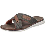 Rieker Herren 21340 Pantolette, Grün, 41 EU