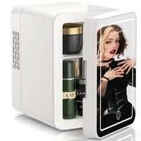 Vinato Mini Kosmetik Kühlschrank, 4L Mini-Kühlschrank mit LED Spiegel,